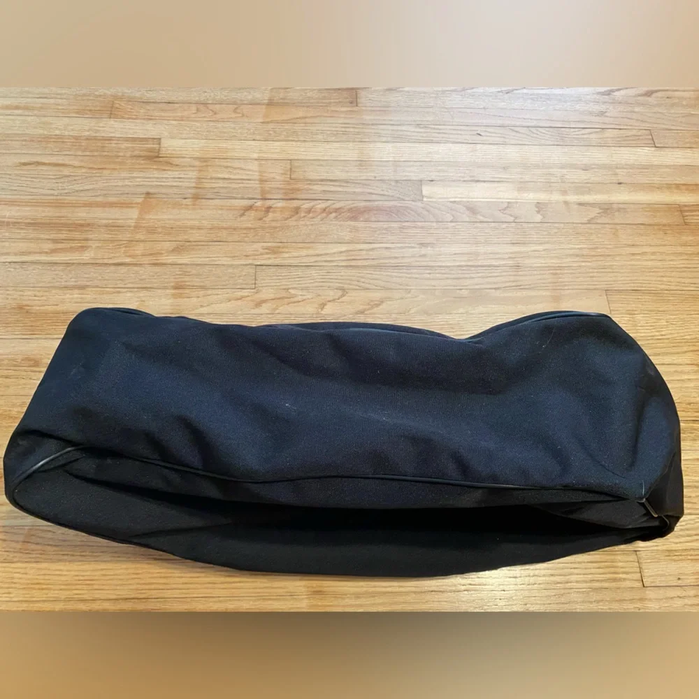 Harley Davidson Asymmetrical Black Duffle Bag Riding Bag 22 x 10 x 6 Zip Canvas
